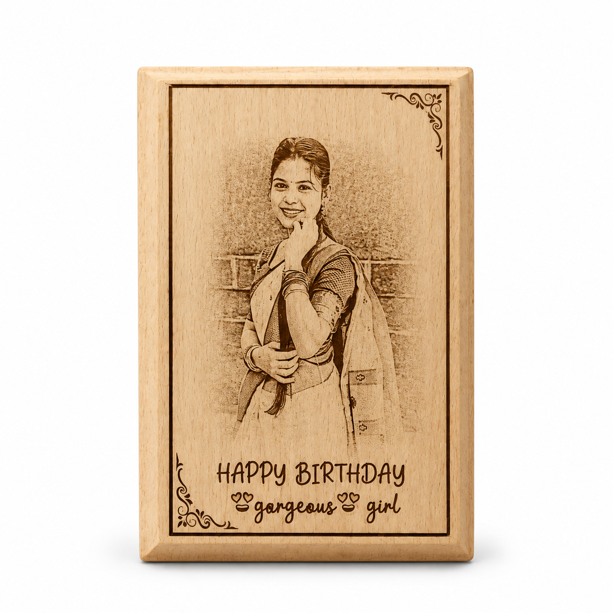 Personalized Wooden Photo Engraved Frame