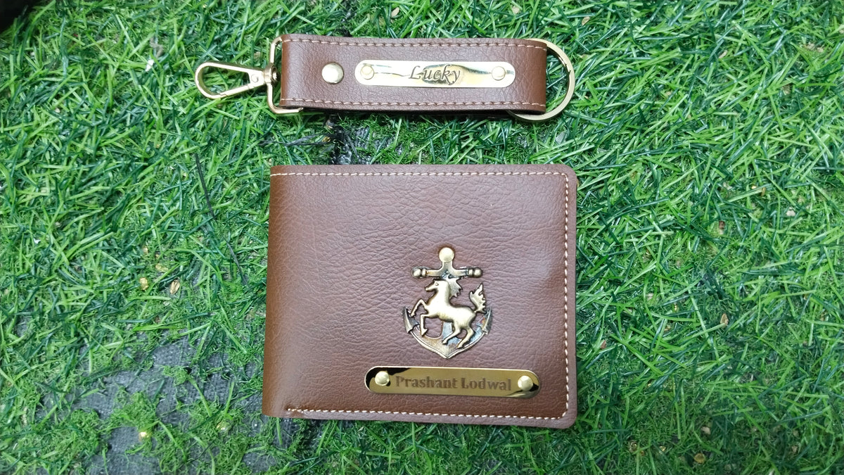 Nexon Premium Texture Wallet + Keychain Combo